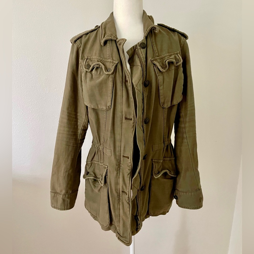 Free People Military Utility Cargo Jacket - S/P